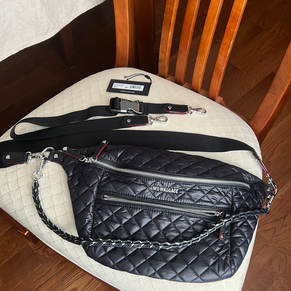 MZ Wallace Crossbody Sling in Black like new with all 3 straps.